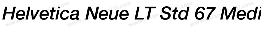 Helvetica Neue LT Std 67 Medium Con字体转换